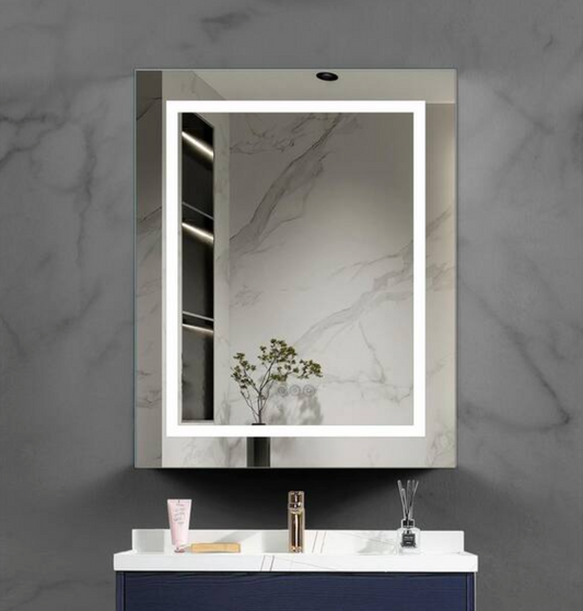 Frameless Rectangular Cabinet with Mirror