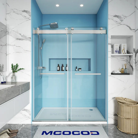 MCOCOD Frameless Sliding Shower Doors