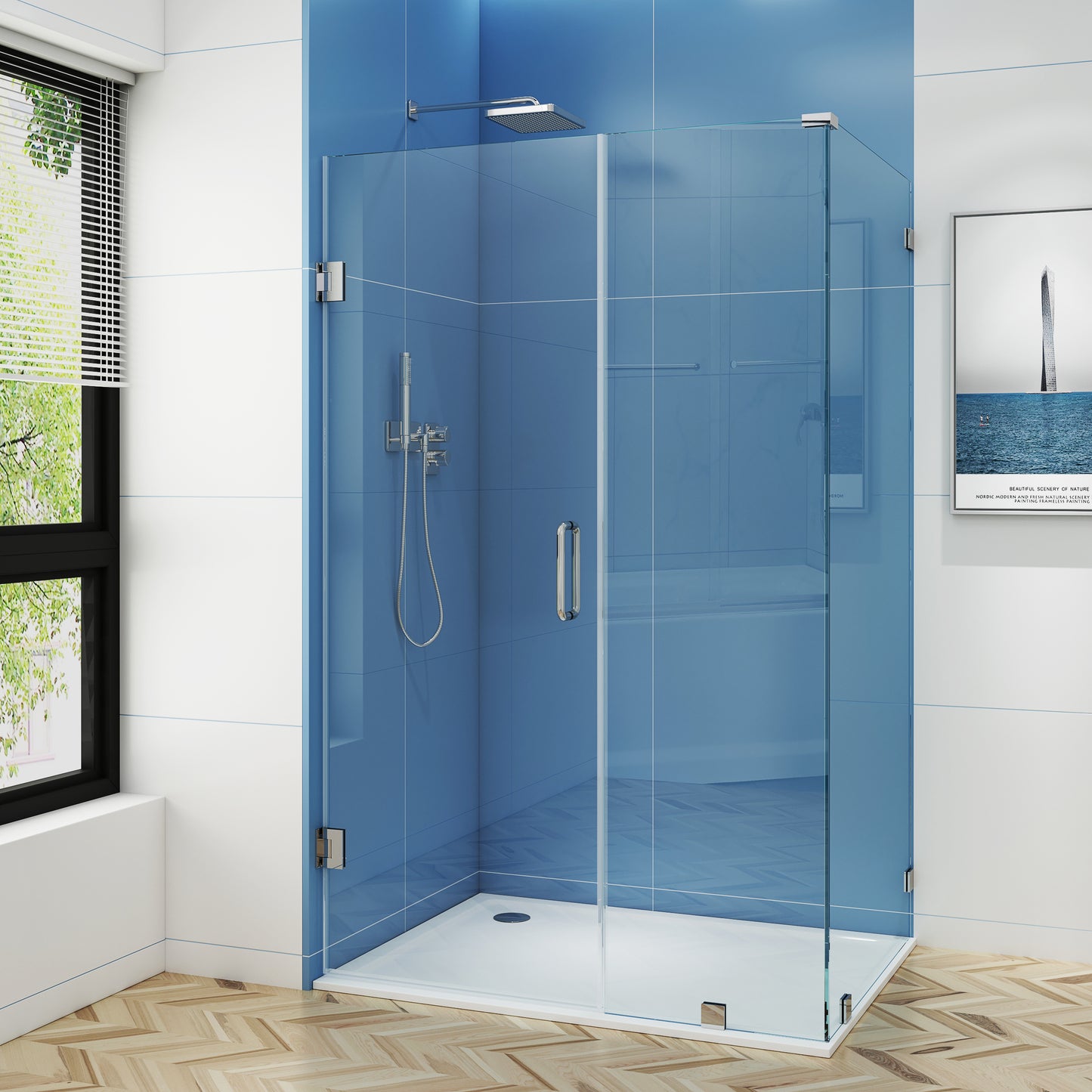 Customize Frameless Rectangle Shower Enclosure - H06-01