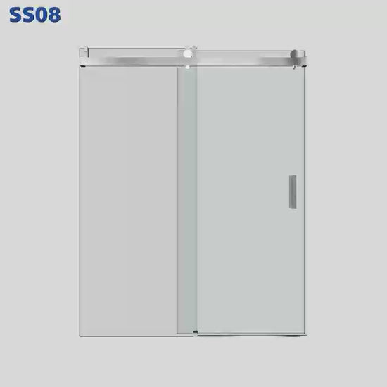 MCOCOD SS08 Soft-Closing Single Sliding Frameless Shower Door, Product Display Video