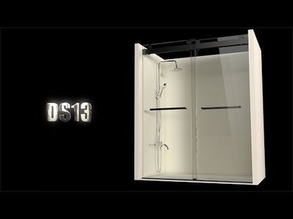 MCOCOD Shower Door DS13, Installation Guide, Soft Closing Double Sliding Shower Door
