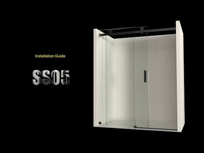 MCOCOD SS05 Single Sliding Frameless Shower Door - Installation Guide